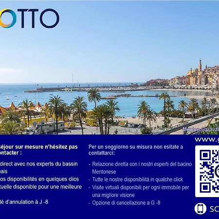 アパート Le Jardin Des Muses - Giotto - Plein Centre A 2 Pas Des Plages Avec Terrasse Au Calme Mae-8921 マントン